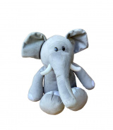 Elefante de Pelúcia Elefante Safari Cinza Antialérgico decoração Quarto Festa Infantil Presentes Nichos