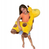 Girafa Malhada Gigante de Pelúcia Antialérgico Presentes Quarto Festa Infantil