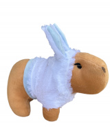 Kit Casal de Capivaras de Pelúcia P 25cm Coelhas Páscoa Filó Agenor