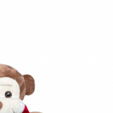 Macaco de Pelúcia Balão Apaixonado Antialérgico Festas e Quartos Infantis