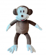 Macaco de Pelúcia Safari M Antialérgico Decoração Quarto Festa Infantil Presentes