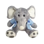 Elefante de Pelúcia Bumba Cinza e Azul