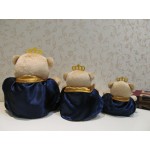 3 Ursos Príncipe G, M, P - Bege/azul marinho