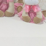 Trio de Ursas Princesas Enfeite de Mesa