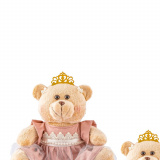 Trio de Ursas Princesas Reais P, M e G Nude Decoração Quarto Festa Infantil Nichos