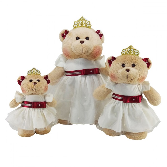 Trio de Ursa Princesa Real em pé