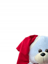 Urso de Pelúcia Ternura G 50cm Natal Fofinho Branco Presentes