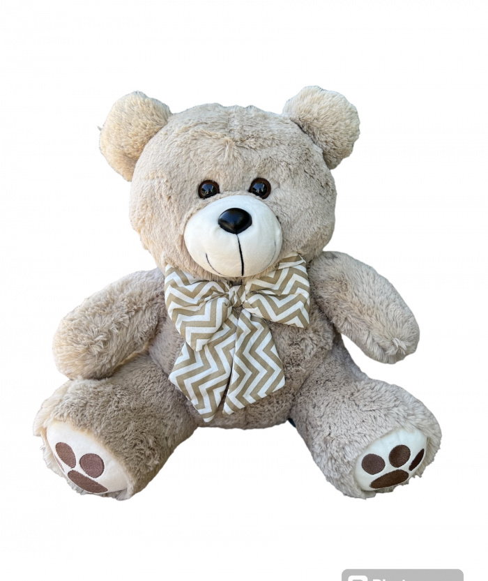 Urso Patinha de Pelúcia M 40cm Antialérgico Ursinhos Carinhosos Presentes Nichos