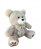 Urso Patinha de Pelúcia M 40cm Antialérgico Ursinhos Carinhosos Presentes Nichos