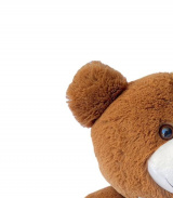 Urso Patinha de Pelúcia M 40cm Antialérgico Ursinhos Carinhosos Presentes Nichos