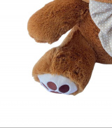 Urso Patinha de Pelúcia M 40cm Antialérgico Ursinhos Carinhosos Presentes Nichos