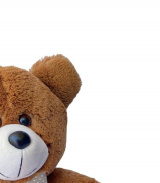 Urso Patinha de Pelúcia M 40cm Antialérgico Ursinhos Carinhosos Presentes Nichos