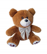 Urso Patinha de Pelúcia M 40cm Antialérgico Ursinhos Carinhosos Presentes Nichos