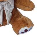 Urso Patinha de Pelúcia M 40cm Antialérgico Ursinhos Carinhosos Presentes Nichos