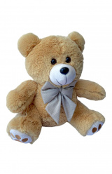 Urso Patinha de Pelúcia P 30cm Antialérgico Presentes Nichos Mamãe Bebê