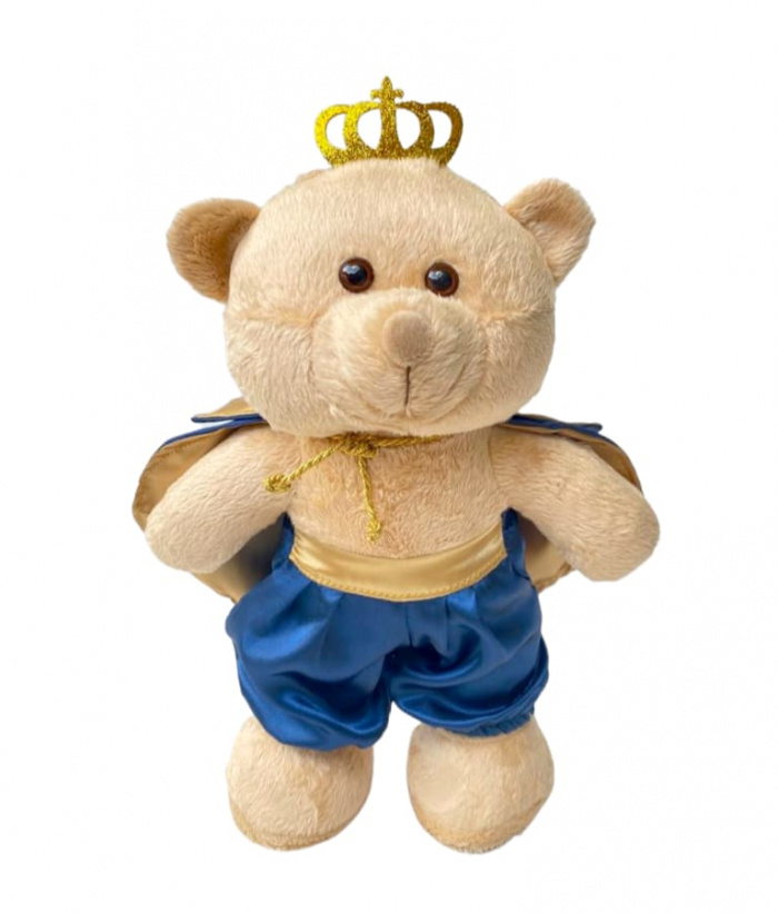 Urso Príncipe em Pé Azul Marinho M Nichos Decoração Quarto Festa Infantil Presentes