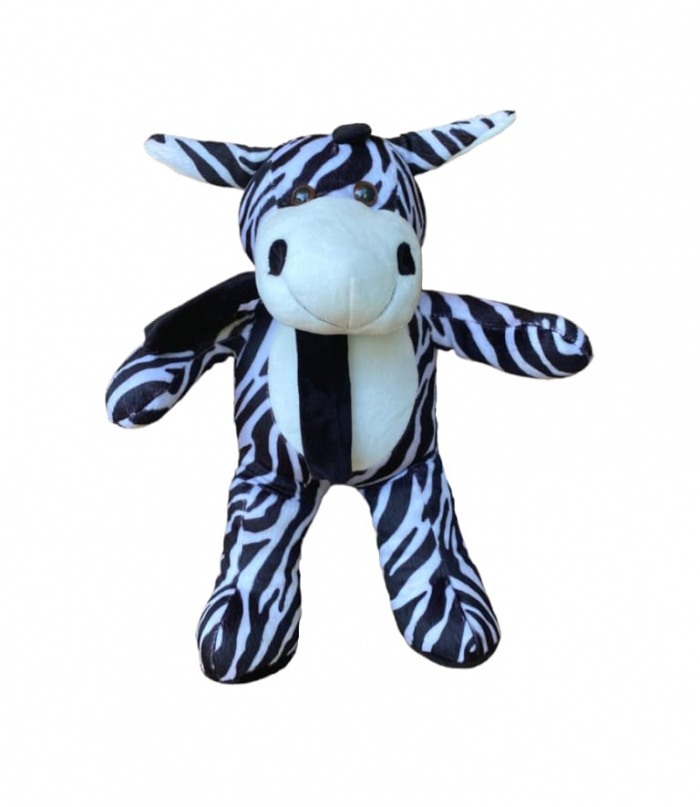 Zebra de Pelúcia Safari Decoração Quarto Festa Infantil Presentes Nichos