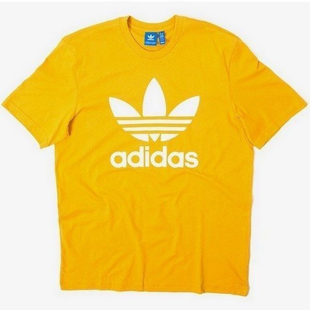 camiseta adidas amarela e azul