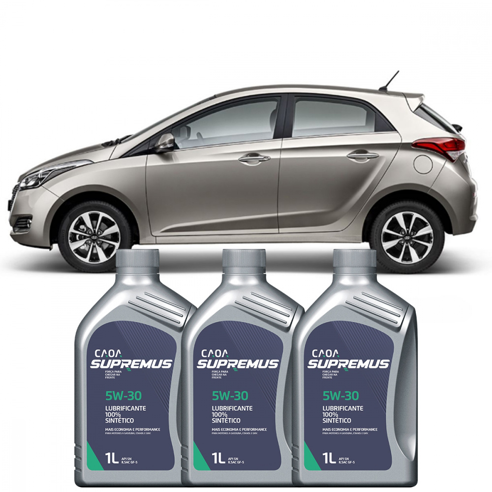 3 Óleo 5w30 Original Hyundai Hb20 1.0 75-80hp 2020 - Bobkar - Óleos e ...