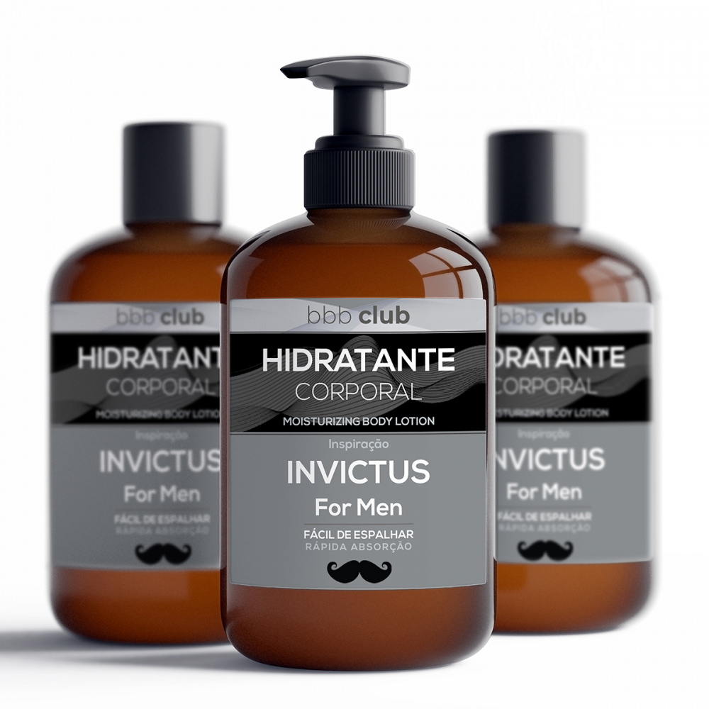 Invictus Hidratante Masculino com Toque Seco e Fixação de Perfume Fino ...