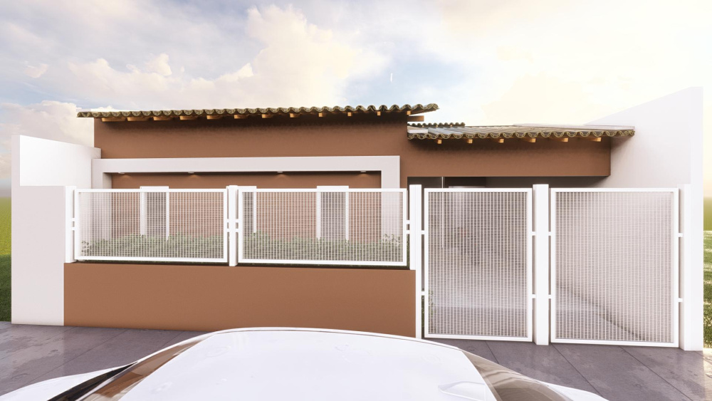 Projeto de casa com 2 quartos 1 Suite em terreno pequeno WST - Bom ...