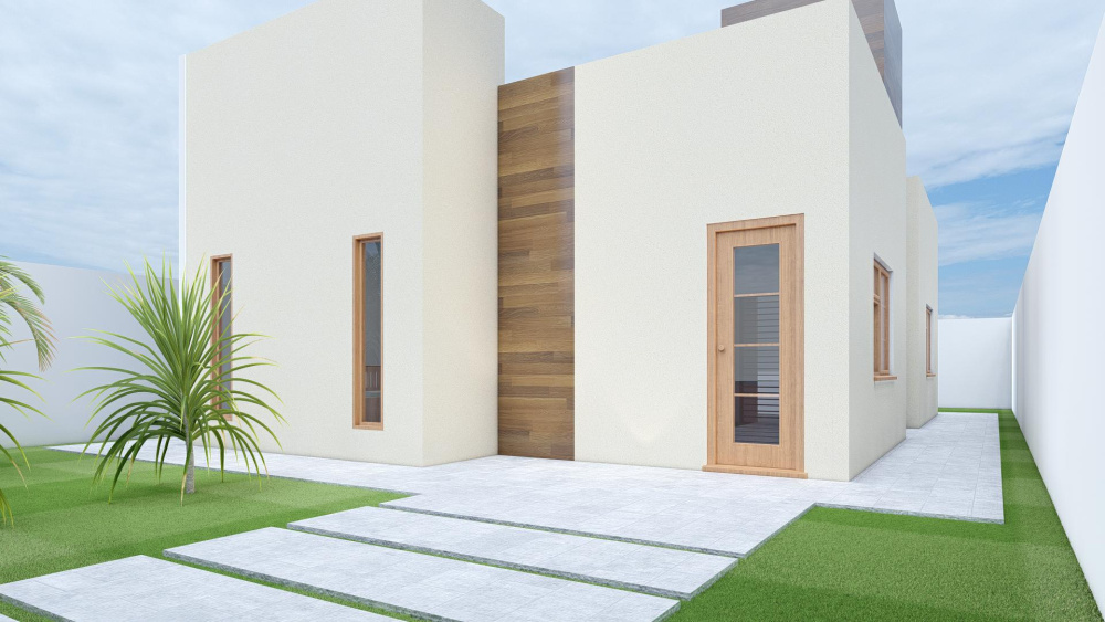 Projeto de Casa com 2 Quartos EBM - Bom Projeto Pronto