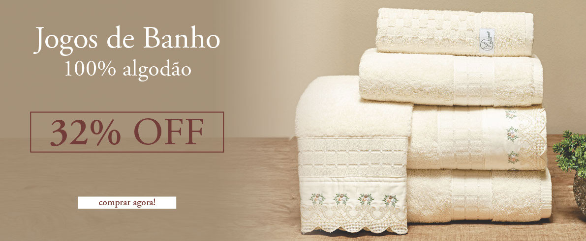 Banner principal - Julho 2025 - jogo de banho veneto