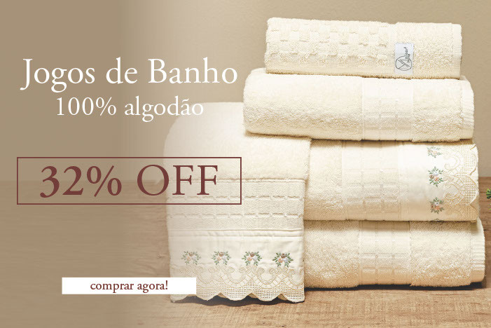 Banner principal - Julho 2025 - jogo de banho veneto