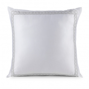 Almofada 65cm x 65cm Sonhare Almofadão 100% Fibra de Bambu 01 Peça - Branco / Cinza