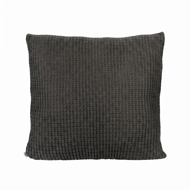 Almofada Arya Tricot 50cm x 50cm 01 Peça - Grafite