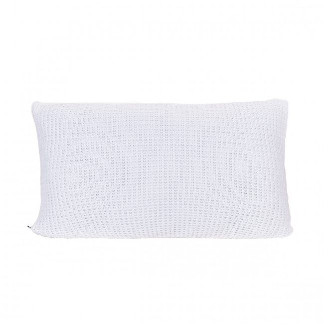 Almofada Arya Tricot 55cm x 35cm 01 Peça - Branco