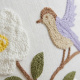 Almofada Bordada Alto Relevo Vellora 3D 45cm x 45cm 01 Peça - Estorninho