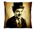 Almofada Celebridades Charlie Chaplin Avulsa 40cm x 40cm - Estampa 363