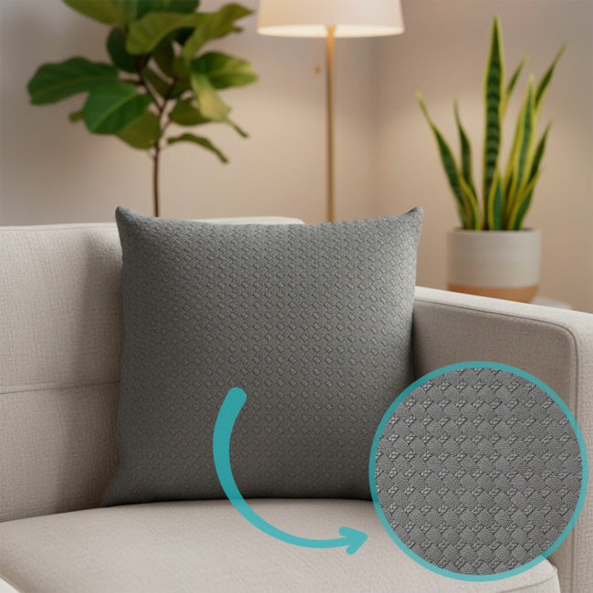 Almofada Decorativa Courino Impermeavel 45 x 45 + Refil Silicone 01 Peça - Cobre