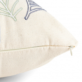 Almofada Harmony Bordada e Refil de Silicone 55cm x 35cm 01 Peça - Palha