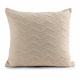 Almofada Liz Tricot Chevron 50cm x 50cm 02 Peças - Areia