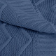 Almofada Liz Tricot Chevron 50cm x 50cm 02 Peças - Azul