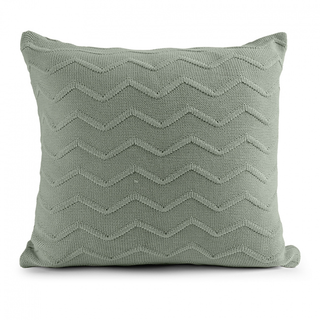 Almofada Liz Tricot Chevron 50cm x 50cm 02 Peças - Verde