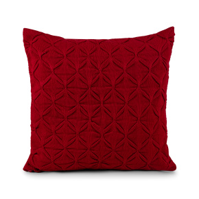 Almofada Liz Tricot Lotus 50cm x 50cm 100% Acrílico 02 Peças - Vermelho