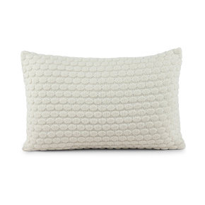 Almofada Liz Tricot Topázio 55cm x 35cm 100% Acrílico 02 Peças - Branco