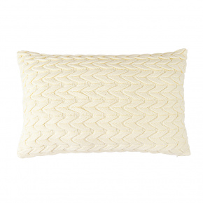 Almofada Liz Tricot Trança 55cm x 35cm 01 Peça - Palha