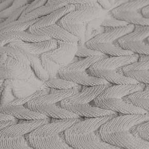 Almofada Liz Tricot Trança 55cm x 35cm 01 Peça - Concreto