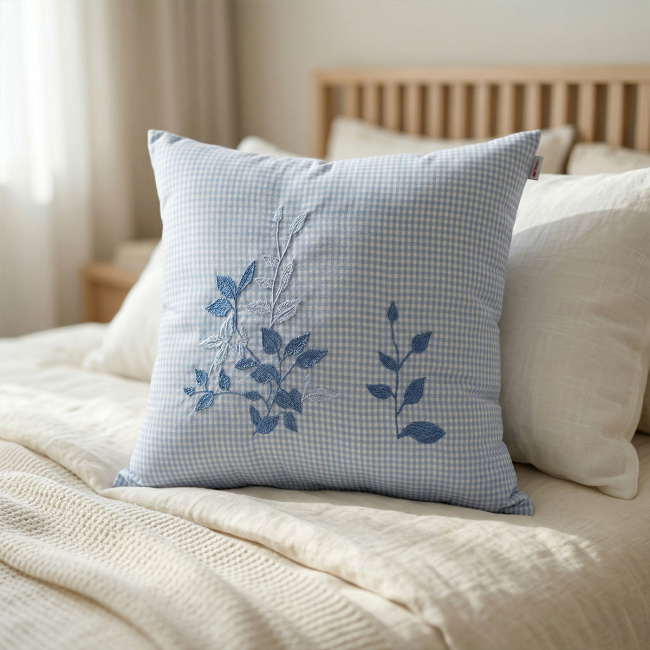 Almofada Londres 200 Fios 45cm x 45cm 01 Peça - Azul