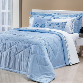 Almofada Londres 200 Fios 55cm x 35cm 01 Peça - Azul
