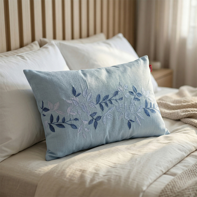 Almofada Londres 200 Fios 55cm x 35cm 01 Peça - Azul