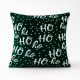 Almofada Natal HoHoHo 50cm x 50cm 01 Peça - Verde / Branco