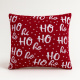 Almofada Natal HoHoHo 50cm x 50cm 01 Peça - Vermelho / Branco