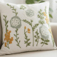 Almofada Bordada Alto Relevo Primavera 3D 45cm x 45cm 02 Peça - Dente de Leão