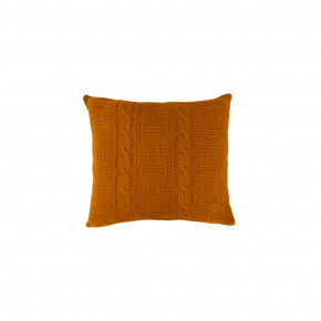 Almofada Selena Tricot Trança Tecido Acrílico 50cm x 50cm 01 Peça - Dourado