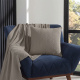Almofada Tricot Bali 50cm x 50cm 100% Acrílico + Refil Silicone 01 Peça - Cáqui